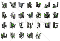 Machine de musculation professionnelle SM PM Series 2-en-1 pour exercices Pec Fly et Chest Press, avec 5 niveaux de résistance réglables pour entraînement corporel en salle de sport commerciale