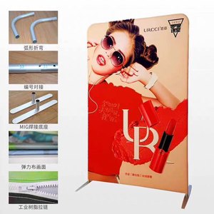 En aluminium Facile <span class=keywords><strong>Promo</strong></span> Affichage de Tissu de Tension/toile de Fond de Salon Commercial Stand Cadre/Droite Sautent Des Affichages - Product Image 3