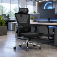 Chaise de bureau ergonomique à dossier haut, pivotante, respirante, personnalisable, mobilier modulaire moderne de luxe pour poste de travail