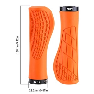 Poignées de guidon de vélo en caoutchouc poignées vtt poignée de verrouillage antichoc anti-dérapant poignées de VTT couverture manchette <span class=keywords><strong>accessoires</strong></span> de vélo <span class=keywords><strong>BMX</strong></span> - Product Image 3