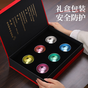 Pure Titanium Mini <b>Teacup</b> Double Wall Anti Scalding Office Home Use Compact Design - Product Image 3