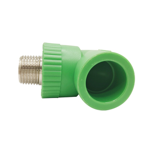 Tous les raccords de tuyauterie PPR en laiton recouverts de plastique vert et blanc, conformes à la norme DIN PN25 pour l'alimentation en eau. - Product Image 4