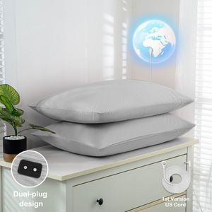 Juego de Almohadas de Fibra de Plata para Conexión a Tierra con Patrón Bordado, Rectangulares, para Uso Doméstico y Hospitalario, Alivio del Dolor y Aumento de Energía - Product Image 6