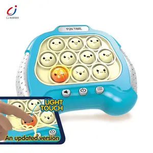 Chengji children juguetes educational fidget electronic game machine consola de juegos light up pop button quick push toy