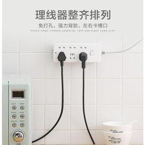 Wall Mounted Power Strip Holder Rectangle Detachable For Wall Or <b>Door</b> Use - Product Image 4