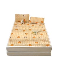 2025 hiver imprimé fruits lit matelas non tissé velours matelassé coussin pour usage domestique pour le commerce extérieur lait chaud vent couverture protecteur