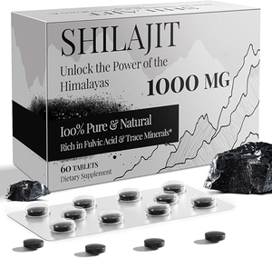 Comprimés de résine de Shilajit de l'Himalaya de qualité supérieure avec plus de 85 oligo-éléments et acide fulvique - Stimulant d'énergie naturel pour hommes et femmes - Product Image 4