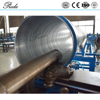 Machine de fabrication de conduits d'air spirale à moule fixe Preda China Supply, pour moules formés de 100 mm à 1600 mm de diamètre
