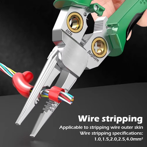 Multi-function Tool 8/7 in 1 <b>Wire</b> Stripping Pliers Electrician Cable Cutter <b>Stripper</b> Cutting Splitting Winding Repair Tools - Product Image 3