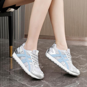 JCF223 LYKU Zapatillas Casuales Antideslizantes de Alta Calidad para Mujer, Deportivas, Cómodas, de Caña Baja, con Cordones, Parte Superior de PU, Diseño de Diseñador, para Verano y Otoño - Product Image 4