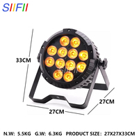 Offre Spéciale IP65 étanche à piles 12*18W 6in1 Par RGBWA + UV scène LED lumières pour extérieur Club Disco DJ Bar éclairage de scène