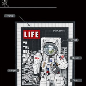 Mork 031005, jouet de construction sur le thème de l'astronaute, retour sur la Lune, modèle de jouet en plastique ABS, 2188 pièces, blocs de construction DIY pour la décoration de la maison - Product Image 5