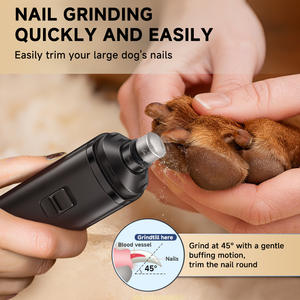 Cortauñas Eléctrico para Mascotas M5, Recargable por USB, Herramienta de Cuidado de Uñas para Perros y Gatos, Plástico Blanco - Product Image 5