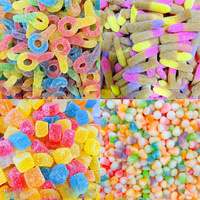 Gomitas Sueltas al por Mayor, Gomitas Granuladas con Azúcar y Aceite, Dulces Estadounidenses, Haribo, Dulces Halal