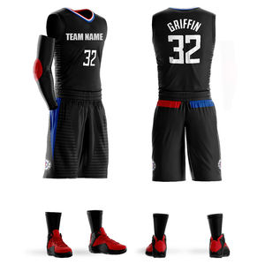 Sublimatie Custom Basketbalkleding College Basketbalshirts Trainingsbasketbaluniformen Set Team T-shirt Griffines Williamses - Product Image 4