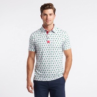 Polo de golf pour homme personnalisé de haute qualité, taille et couleur sur mesure, impression par sublimation, polyester et élasthanne, vêtements de sport respirants