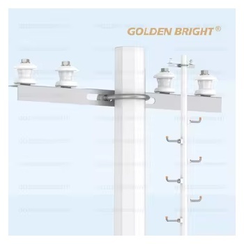 Golden Bright 30M Electric Poles Industrial Utility Standards Power Transmission Distribution Lines Rural Electrification