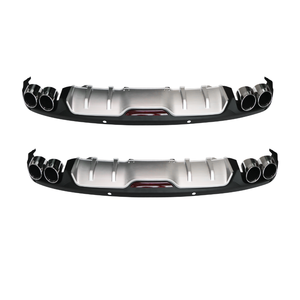 Nuovo Diffusore Posteriore BONULI di Alta Qualità, Accessorio Auto in PP Nero e Argento per <span class=keywords><strong>Skoda</strong></span> Octavia - Product Image 3