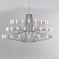 Suspension créative italienne minimaliste pour chambre à coucher salon maison duplex design suspendu polyvalent pour les chambres modèles