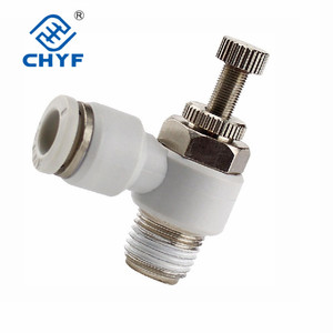 Válvula de Aceleración para Cilindro Neumático SL4-01, SL6-01, SL8-01, SL4-02, SL6-02, SL8-02, SL4-M5, SL6-M5 y Conector Neumático Rápido de Rosca Pequeña - Product Image 3