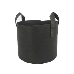 Bán buôn 1-50 gallon màu xanh lá cây cảm thấy không thấm nước chống tĩnh <span class=keywords><strong>Polyester</strong></span> phát triển túi cho Vườn thực vật - Product Image 5