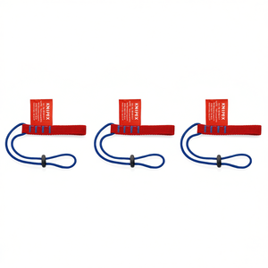 อะแดปเตอร์สายรัด Knipex 080 02 เชือกสีแดงสีน้ำเงินพร้อมหัวเข็มขัดล็อคสำหรับอุปกรณ์เสริมเครื่องมือลม - Product Image 1