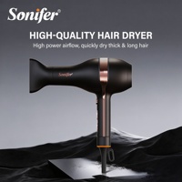 Sèche-cheveux professionnel Sonifer SF-9731 avec protection contre la surchauffe, machine de salon avec embout et diffuseur pour la maison et le salon