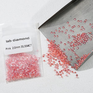 เพชรสีชมพูเจียระไนทรงกลม0.8มม.-4มม. VVS-VS สำหรับการทำเครื่องประดับเพชรแบบหลวม - Product Image 2