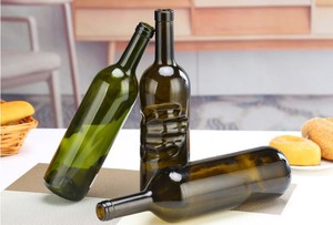 Bouteilles de vin en verre transparent vert en forme de Bordeaux et de Bourgogne, 187 ml, 375 ml, 500 ml, 750 ml, 1000 ml – Vente chaude - Product Image 2