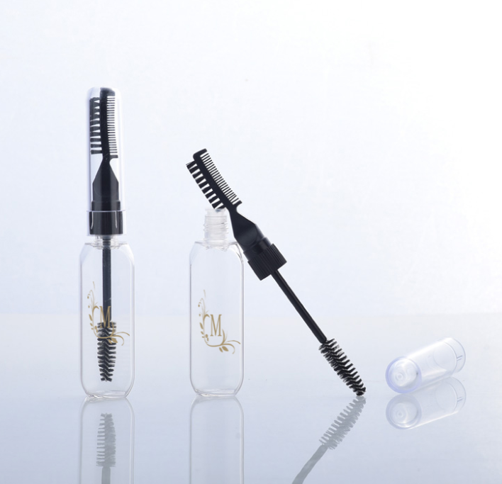 New Design Clear Empty Plastic Double Side Brush Mascara Bottle Tube Private Label