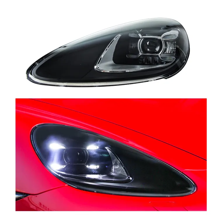 Aggiornamento a GTS faro a LED a matrice 2019 per Porsche Cayenne 2011 2012 2013 2014 Plug and play accessori per luci anteriori