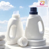 Bouteille d'emballage vide en plastique PE de 1100 ml pour détergent liquide, vente en gros d'usine OEM, contenants de nettoyage ménager
