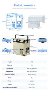 Refrigerador portátil para coche, con compresor, para camping al aire libre, de doble uso para el hogar. - Product Image 6