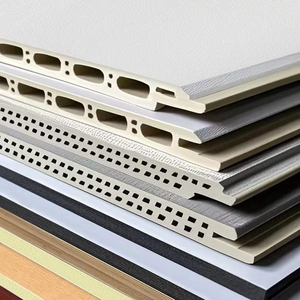 Tấm ốp tường tích hợp sợi gỗ tre tự lắp đặt nhanh chóng, tấm trần WPC, tấm trang trí tường, tấm bảo vệ tường - Product Image 1