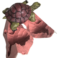 Moule en silicone tortue grand format pour animaux, moule en silicone pour jardin en ciment, moule pour sculpture en béton, pour décoration intérieure ou cadeau