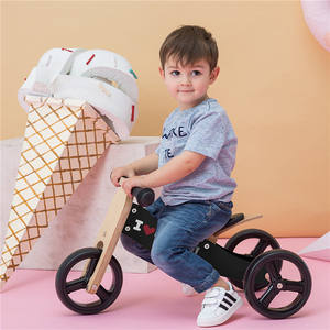 Trotteurs bébé enfants vélo d'équilibre <span class=keywords><strong>en</strong></span> <span class=keywords><strong>bois</strong></span> tricycle pour enfants <span class=keywords><strong>3</strong></span> <span class=keywords><strong>en</strong></span> <span class=keywords><strong>1</strong></span> mini vélo d'équilibre jouet - Product Image 5