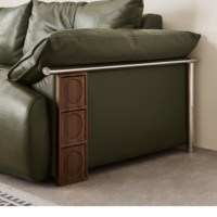 Canapé électrique inclinable en cuir véritable, extension réglable, mobilier de salon, adapté aux appartements et aux villas.