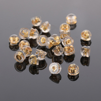 Accessoires de bijoux à bricoler soi-même en plastique transparent confortable en silicone souple pour remplacer les boucles d'oreilles
