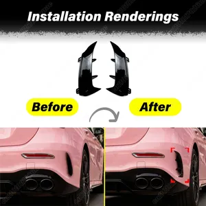 Kit de décoration latérale arrière pour Mercedes Classe A W177 Berline A180 A200 A220 A250 A35 2019 2020 2021 2022 2023 2024 2025 - Product Image 2