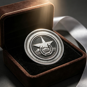 <span class=keywords><strong>Torcia</strong></span> Western Lone Star in Metallo Anticato di Alta Qualità, Personalizzata con Incisione Profonda e Goffratura, Produttore OEM per Ordini all'Ingrosso - Product Image 1