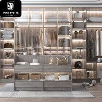 YVT Armoire de rangement fonctionnelle en verre bon marché pour dressing