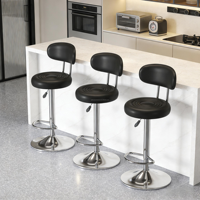 Chaises de salle à manger ergonomiques à dossier incurvé rembourrées en PU de qualité supérieure, style moderne et minimaliste, haute confortabilité pour la maison, la cuisine, le bureau, l'entrepôt et le séjour
