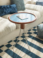 Table d'appoint Jellyfish Stone en acier inoxydable, style vintage, pour salon