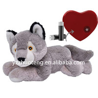 Jouet en peluche personnalisé pour chiot, aide au sommeil, ours en peluche avec battement de cœur, jouet de confort comportemental avec pulsations pour chiot, ours en peluche anti-anxiété