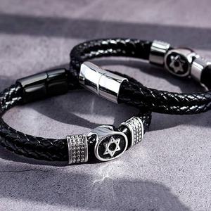 Fashion Jewelry <b>Bracelet</b> Bangle For Women Fine Jewelry <b>Bracelet</b> Bangle Stainless Steel Jewelry <b>Bracelet</b> Jewellery Hexagram Style - Product Image 2