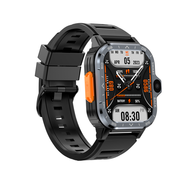 PGD 4G Android Smartwatch IP67 Waterproof Camera GPS WIFI for Fitness Tracker Activity Tracker Email Square Design
