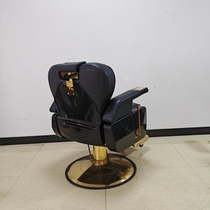 Fauteuil de Barbier Vintage Grand Modèle Hydraulique Inclinable Munich pour Salon de Coiffure - Product Image 4