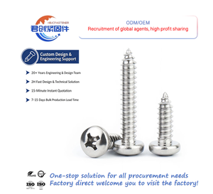 <span class=keywords><strong>Vis</strong></span> autotaraudeuses à tête ronde en acier inoxydable 304, métriques M2 M26 M3 M4 M5 M6 YB845 - Product Image 1