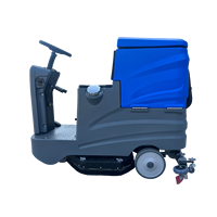 Autolaveuse autoportée pour entrepôts et supermarchés WL-750, autonomie 4-5 heures, réservoir 80L, balai de 850mm