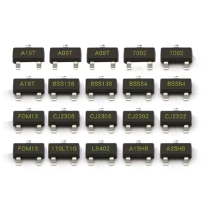 Оригинальные транзисторы MOSFET SOT-23 AO3400A AO3401A 2N7002 SI2301 N/<span class=keywords><strong>P</strong></span>-канальные для управления питанием и нагрузкой - Product Image 1
